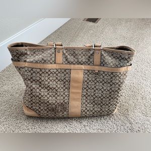 Coach bag- Easily fits a laptop. Great for work.